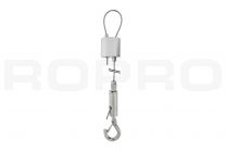 Steel cable suspension set 15 with closed hook & wiregripper