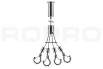 Steel cable suspension set 23 with splitter & 4x 40cm wire