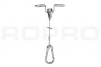 Steel cable suspension set 26 with carabiner