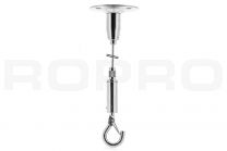 Steel cable suspension set 4 with hook closed