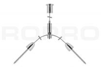 Kit de suspension par câble 7 avec fendeur & 2 fixations vis