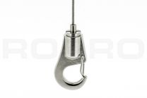 Steel cable hook H1 for 1.2-1.5mm wire, closed hook