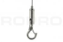 Steel cable hook H3 for 1.2-1.5mm wire, closed hook