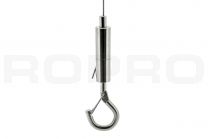 Steel cable hook H4 for 2-3mm wire, closed hook