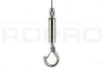 Steel cable hook H6 for 1.2-1.5mm wire, closed hook