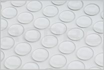 Bumper selbstklebende Elastikpuffer, rund, transparent, h = 10,2 mm, ø 16,5  mm, 128 Stück kaufen