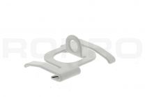 Suspended ceiling clip with 6.3mm eye white