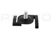 Accroche pour rails de faux plafond avec M6x12mm noir