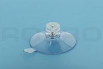 Suction cup 40mm with lip, thread M4x6mm and transparent nut