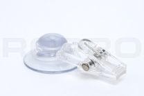 suction cup Ø 30 mm with transparent plastic clamp
