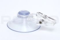 suction cup Ø 40 mm with transparent plastic clamp