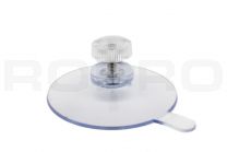 Zuignap 50mm met lip RVS schroefdraad M4x10mm + transp. moer