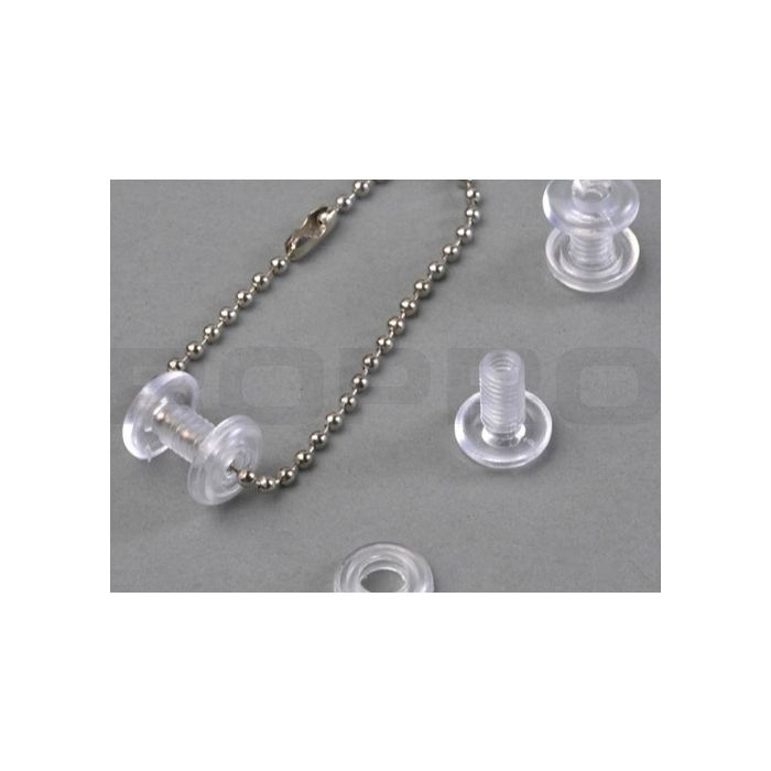 Vis à relier limpide 12x5,5x0-9 mm Vis à relier limpide 12x5,5x0-9 mm