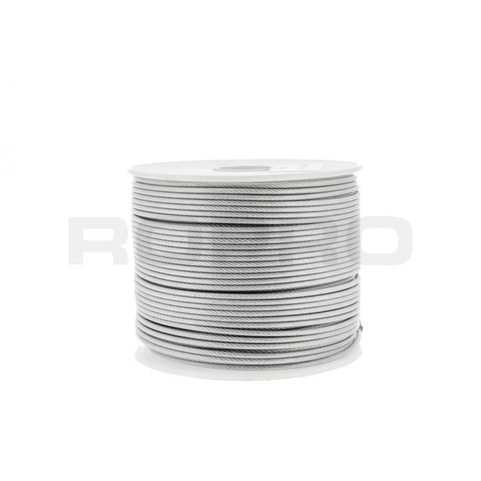Câble en acier plastifié 1,5mm, rouleau 100m Câble en acier plastifié 1,5mm, rouleau 100m