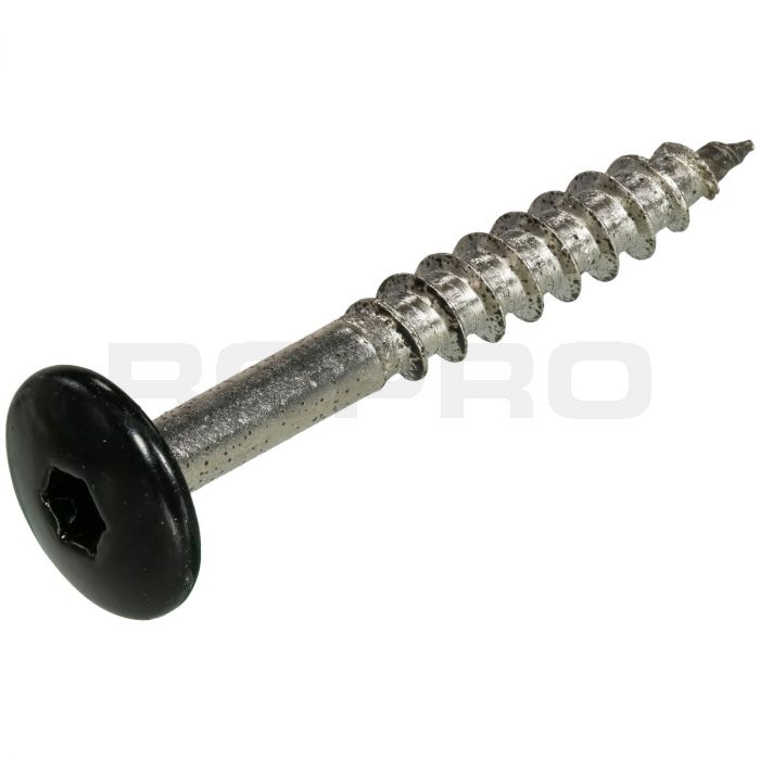 Vis HPL Trespa TX20 A2 4.8x38mm RAL9005 Gitzwart Vis HPL Trespa TX20 A2 4.8x38mm RAL9005 Gitzwart