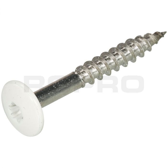 Vis HPL Trespa TX20 A2 4.8x38mm RAL9010 Blanc Vis HPL Trespa TX20 A2 4.8x38mm RAL9010 Blanc