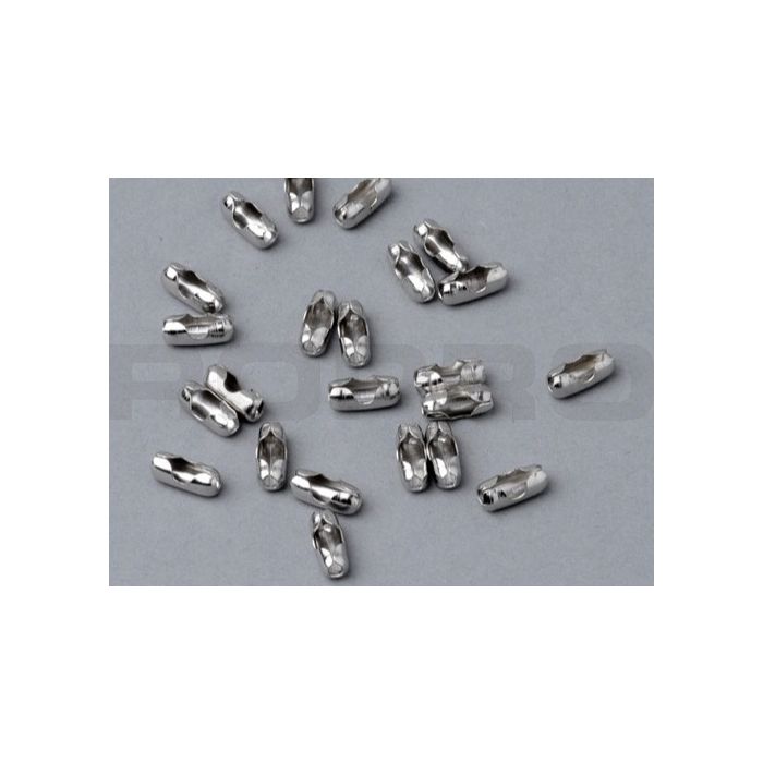 Einpressverschlüsse für Kugelkett 2,4 mm, vernickelt Einpressverschlüsse für Kugelkett 2,4 mm, vernickelt