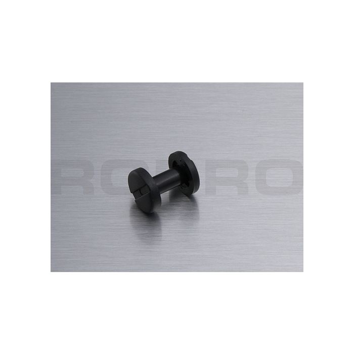 Boekschroef kunststof zwart 5 x 12 mm