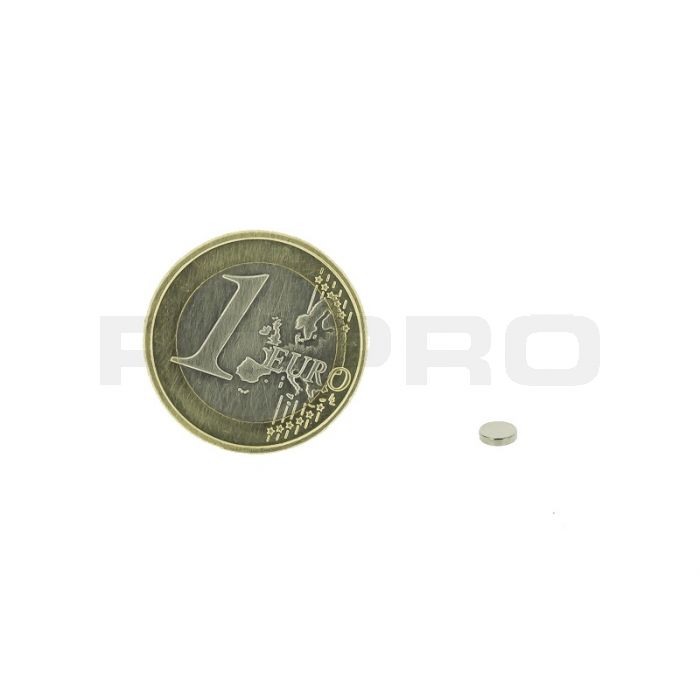 Disques magnétiques diamètre 4mm, épaisseur 1mm, N45 Disques magnétiques diamètre 4mm, épaisseur 1mm, N45