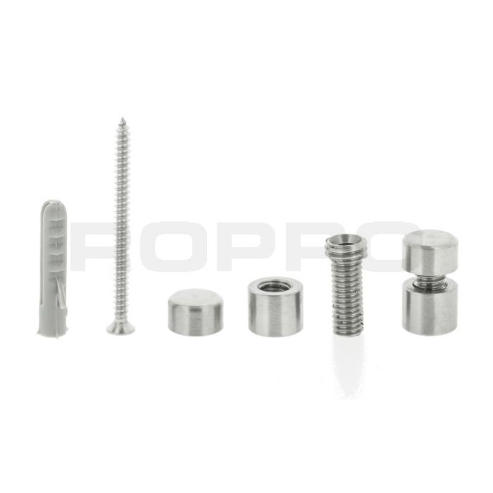 Miniplex+ 9mm Edelstahl, Dicke 7-12mm mit Abstand 8mm Miniplex+ 9mm Edelstahl, Dicke 7-12mm mit Abstand 8mm