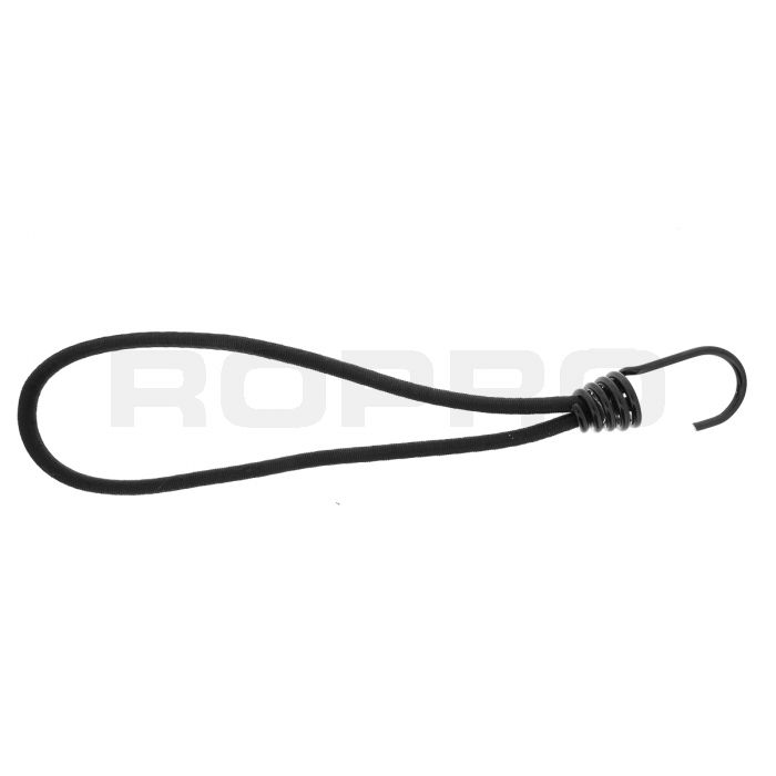 Qfix Élastique boucle avec crochet Basic noir 6x250 mm Qfix Élastique boucle avec crochet Basic noir 6x250 mm