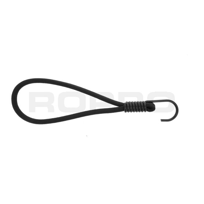 Qfix Élastique boucle avec crochet SH noir 6x200 mm Qfix Élastique boucle avec crochet SH noir 6x200 mm