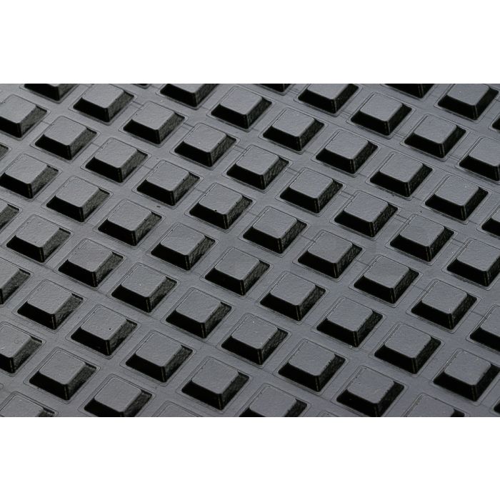 Elastikpuffer 12,7mm quadratisch 3,1mm hohe Schwarz 242St. Elastikpuffer 12,7mm quadratisch 3,1mm hohe Schwarz 242St.