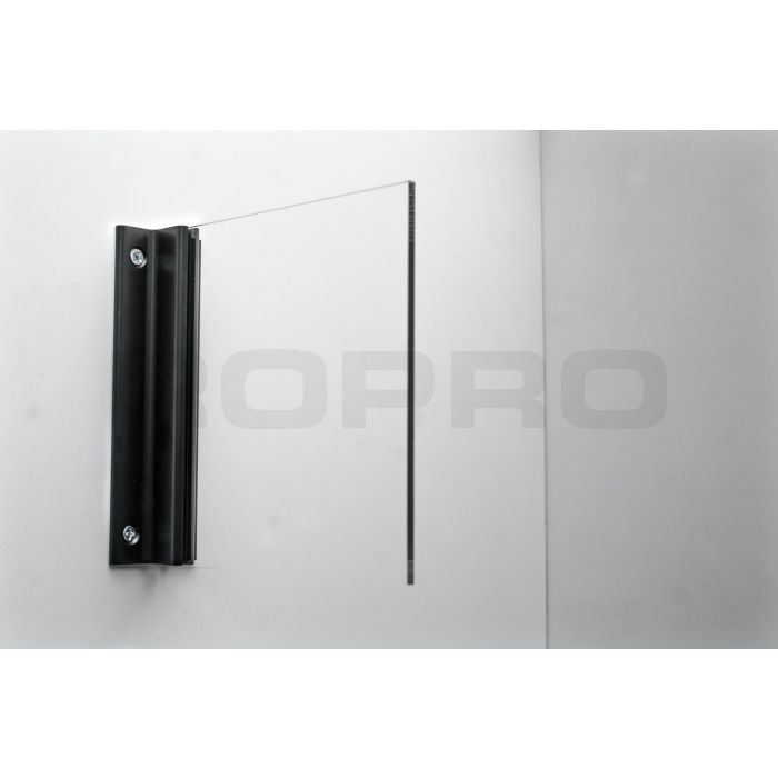 Schilderklemme Fahne 297x50x24 Basic schwarz Schilderklemme Fahne 297x50x24 Basic schwarz