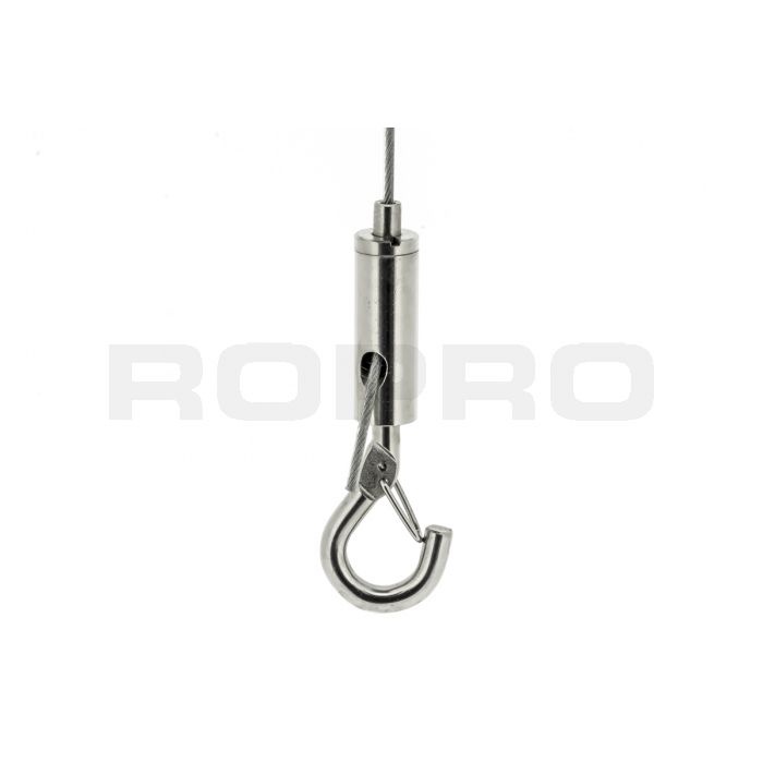 Stahlkabelhaken H3 für 1,2-1,5mm Stahlseil Stahlkabelhaken H3 für 1,2-1,5mm Stahlseil