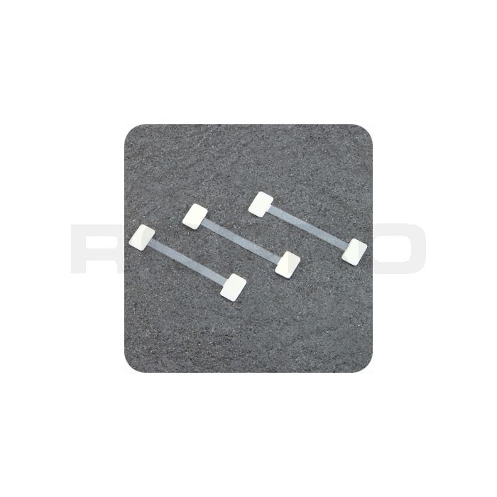 Wiebelaar 75 mm, transparant, beide zijde PE-foamdot Wiebelaar 75 mm, transparant, beide zijde PE-foamdot