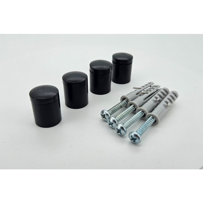 Plastic standoffs 15x15 black Acrylfix Plastic standoffs 15x15 black Acrylfix