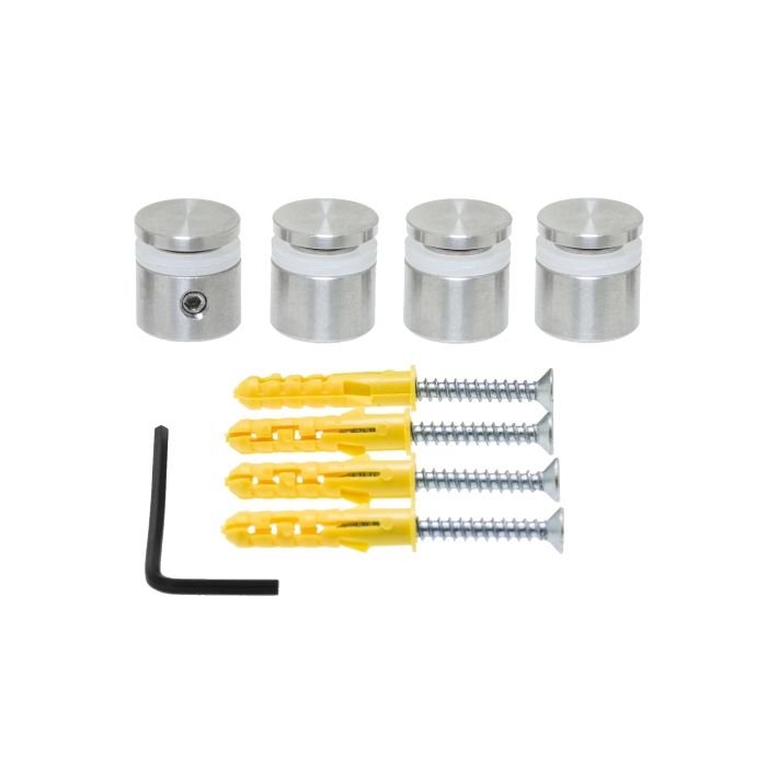 Standoffs Quattrofix SS304 15x10 with collar and allenscrew Standoffs Quattrofix SS304 15x10 with collar and allenscrew