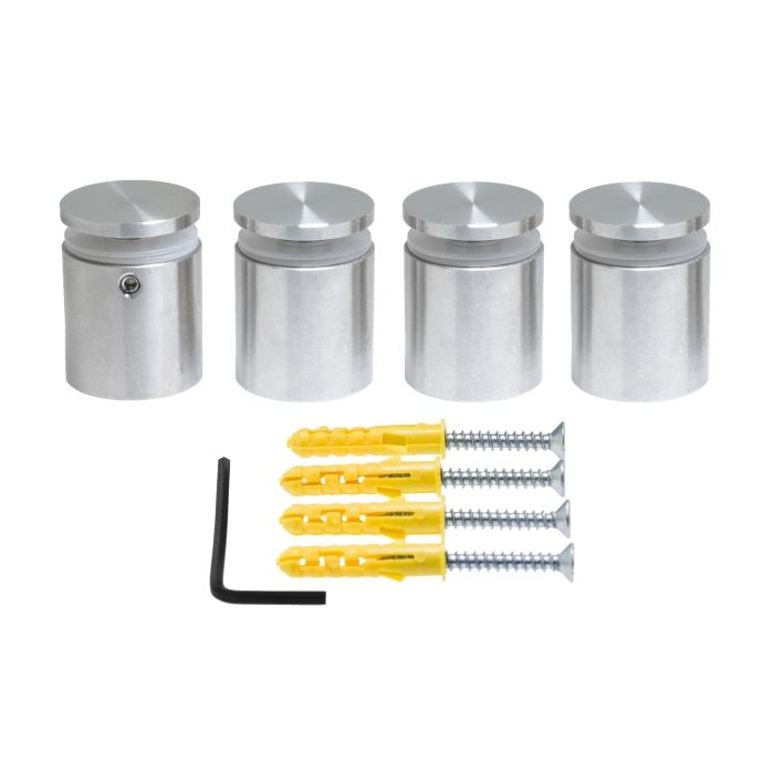 Standoffs Quattrofix SS304 25x25 with collar and allenscrew Standoffs Quattrofix SS304 25x25 with collar and allenscrew