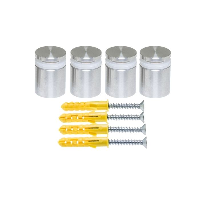 Standoffs Quattrofix with collar SS304 15x15 lefthand thread