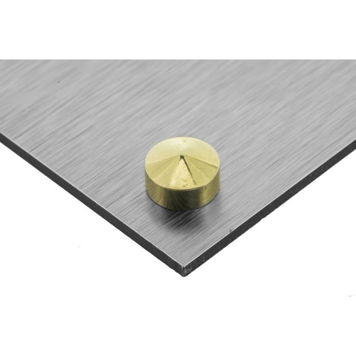 Conical screw covers 12mm brass Basic
