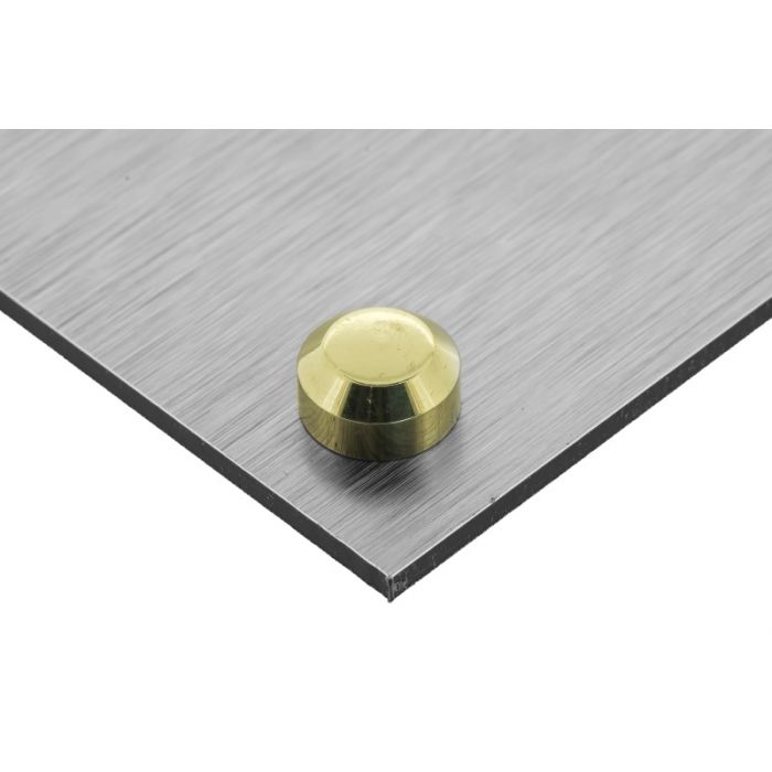 Basic 12mm Plattzierkappe Messing