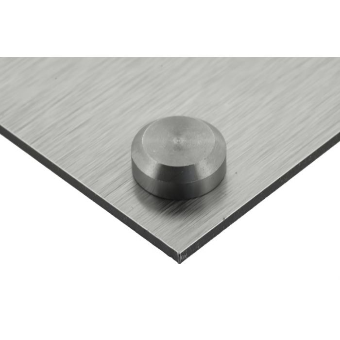 Basic 16mm Flattzierkappe Edelstahl Basic 16mm Flattzierkappe Edelstahl