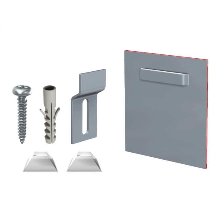 Dibond hanger photo hanging system 70x70mm with wallmount Dibond hanger photo hanging system 70x70mm with wallmount
