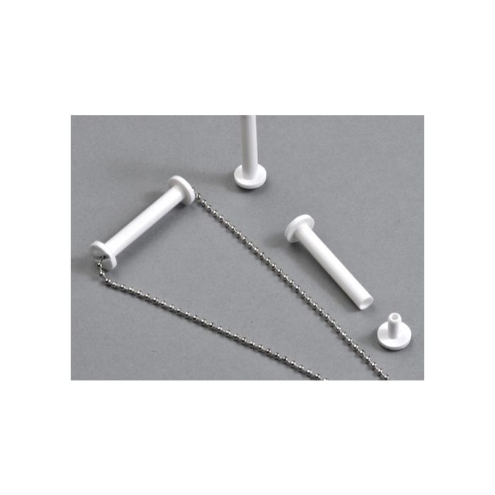 Boekschroef kunststof+gat wit 6 x 40 mm Boekschroef kunststof+gat wit 6 x 40 mm