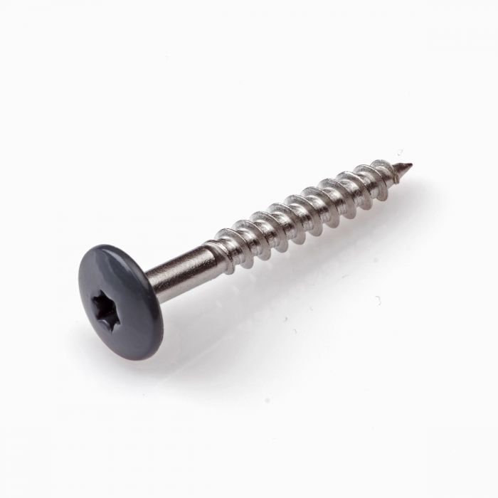 HPL Trespa Schraube TX20 A2 4.8x38mm RAL7016 Anthrazitgrau HPL Trespa Schraube TX20 A2 4.8x38mm RAL7016 Anthrazitgrau