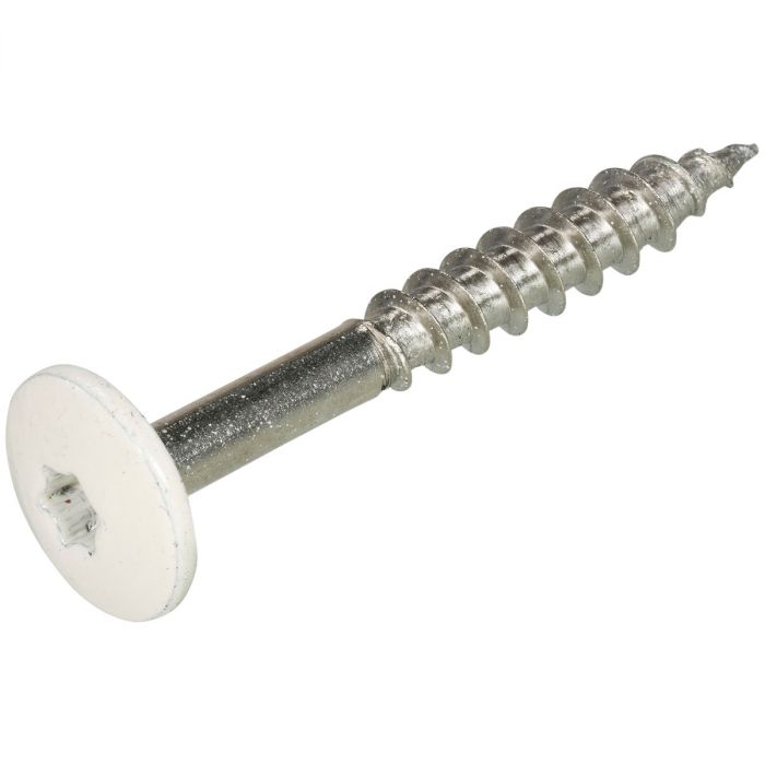 HPL Trespa Schraube TX20 A2 4.8x38mm RAL9001 Cremeweiß HPL Trespa Schraube TX20 A2 4.8x38mm RAL9001 Cremeweiß