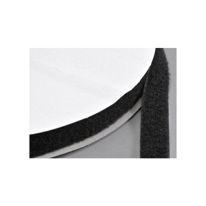 klittenband,LUS om te naaien, 20 mm x 25 mtr zwart