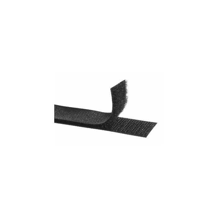 Quattrofix Velcro noir, 25 mm x 10 mtr.