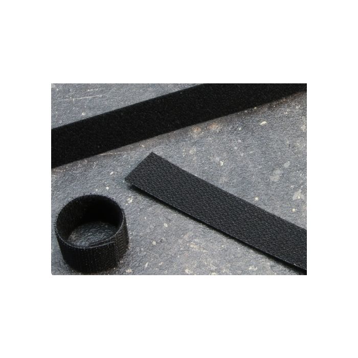 Hook & Loop fasteners, back to back, 20 mm x 25 mtr black Hook & Loop fasteners, back to back, 20 mm x 25 mtr black