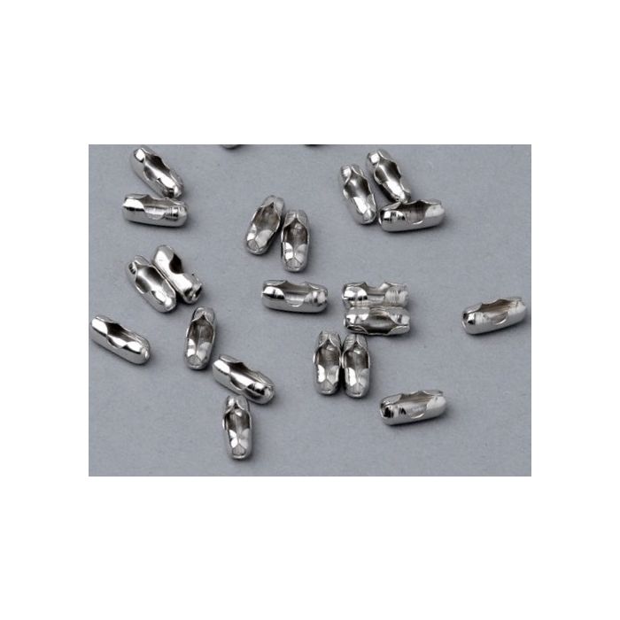 Ball chain connectors 2,4 mm Stainless Steel