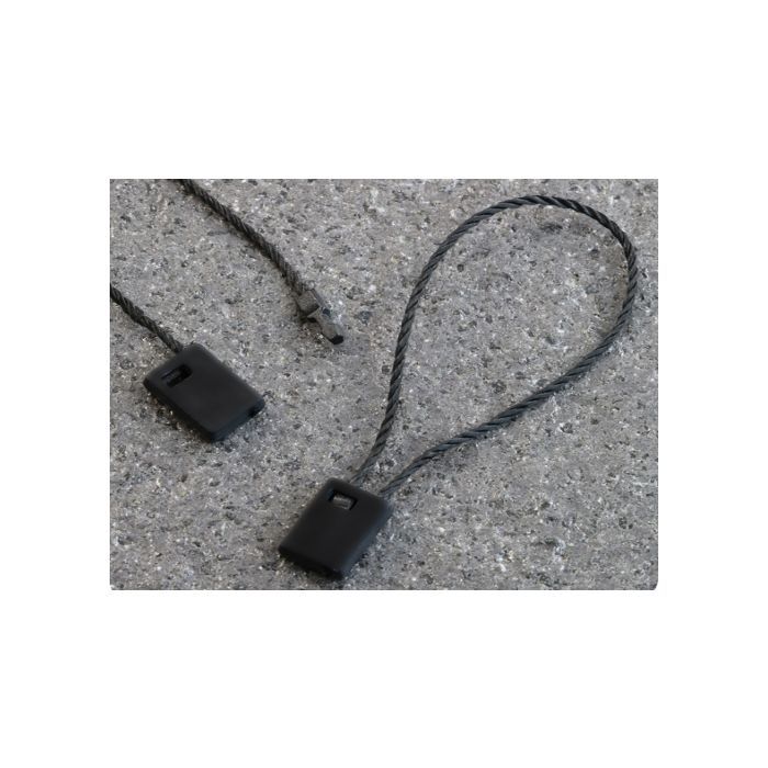 Cords with box, 120 mm long, black