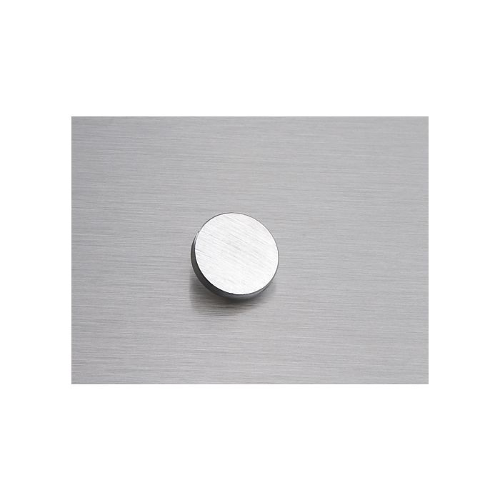 Metalfix 1 265 cabochon plat argenté brossé