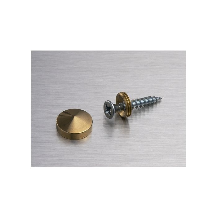 Conical screw covers 16mm brass Monoplex Conical screw covers 16mm brass Monoplex