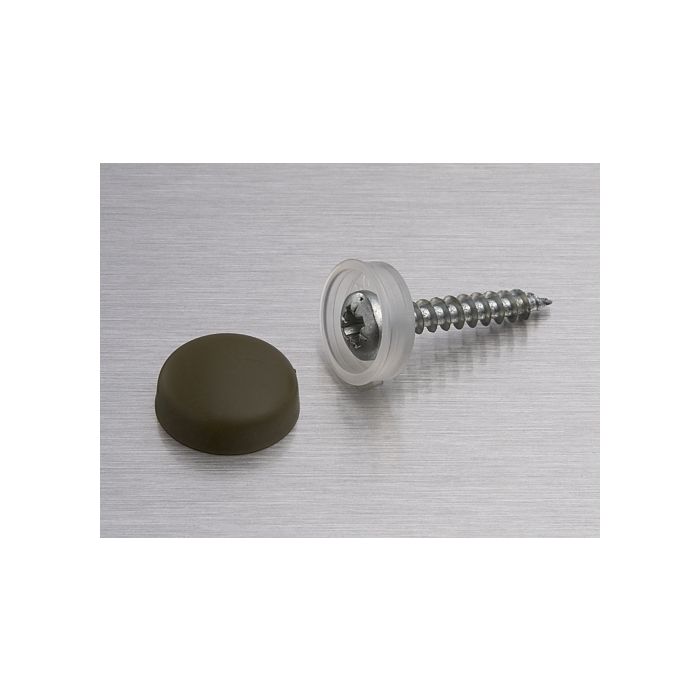 Snap Cap Kunststoff-Abdeckkappe 16mm Bronze Olive
