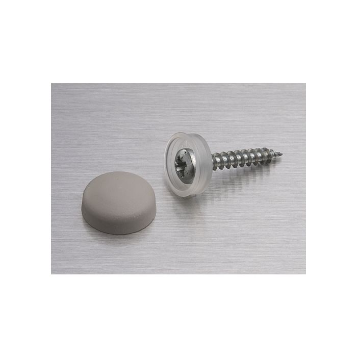 Snap Cap screw covers 16mm Morning Grey Snap Cap screw covers 16mm Morning Grey
